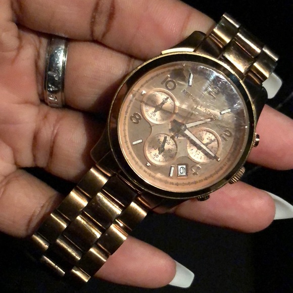 MK Rose Gold Watch - Picture 1 of 4
